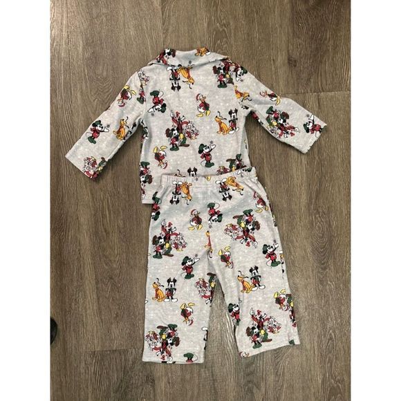 Disney Mickey Mouse Christmas PJ Sz 2T - Picture 2 of 3